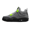 Air Jordan 4 Retro SE GS Neon 95 trainers main side profile