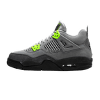 Air Jordan 4 Retro SE GS Neon 95 trainers main side profile