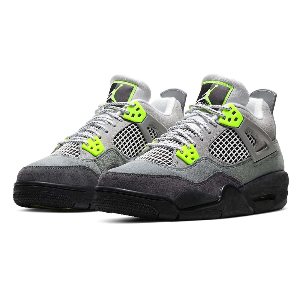 Air Jordan 4 Retro SE GS Neon 95 trainers alternate side view