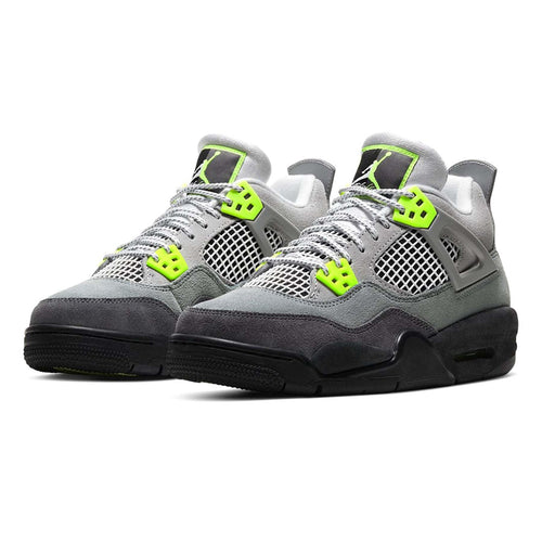 Air Jordan 4 Retro SE GS Neon 95 trainers alternate side view