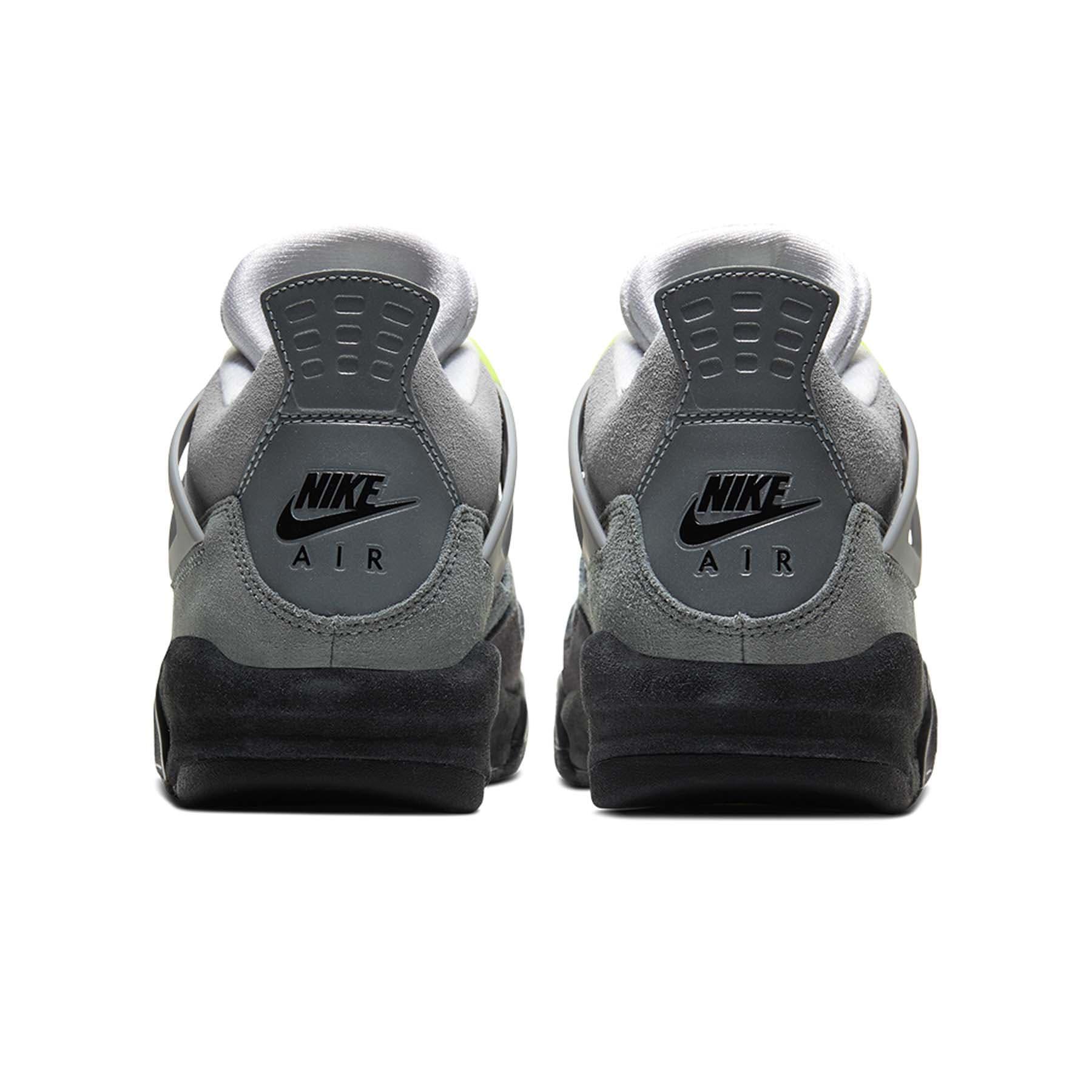 Air Jordan 4 Retro SE GS Neon 95 trainers heel view