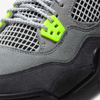 Air Jordan 4 Retro SE GS Neon 95 trainers close detail view