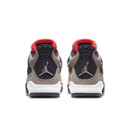 Air Jordan 4 Retro GS Taupe Haze trainers top view showing laces
