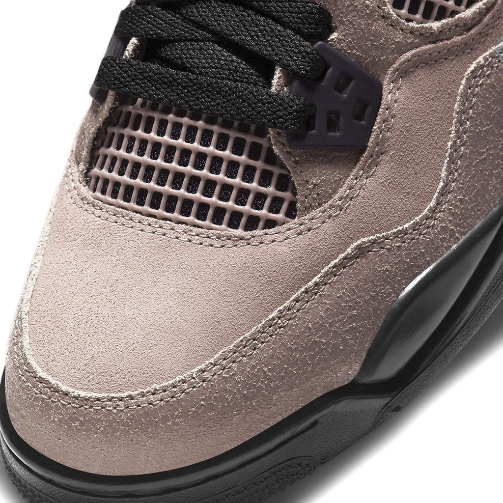 Air Jordan 4 Retro GS Taupe Haze trainers close detail view