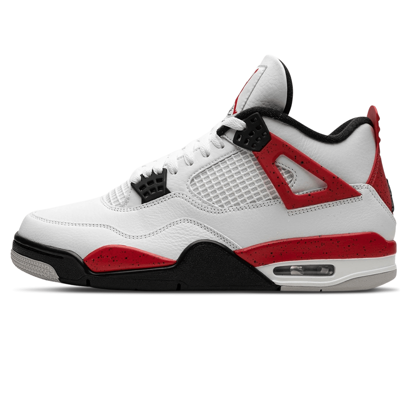 Air Jordan 4 Retro Red Cement trainers main side profile