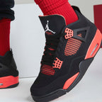 Air Jordan 4 Retro Red Thunder trainers additional product angle