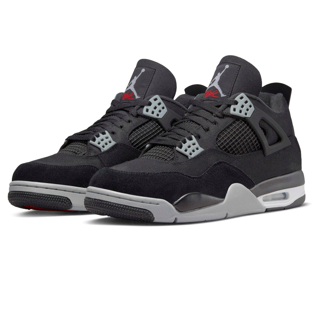 Air Jordan 4 Retro SE Black Canvas Trainers