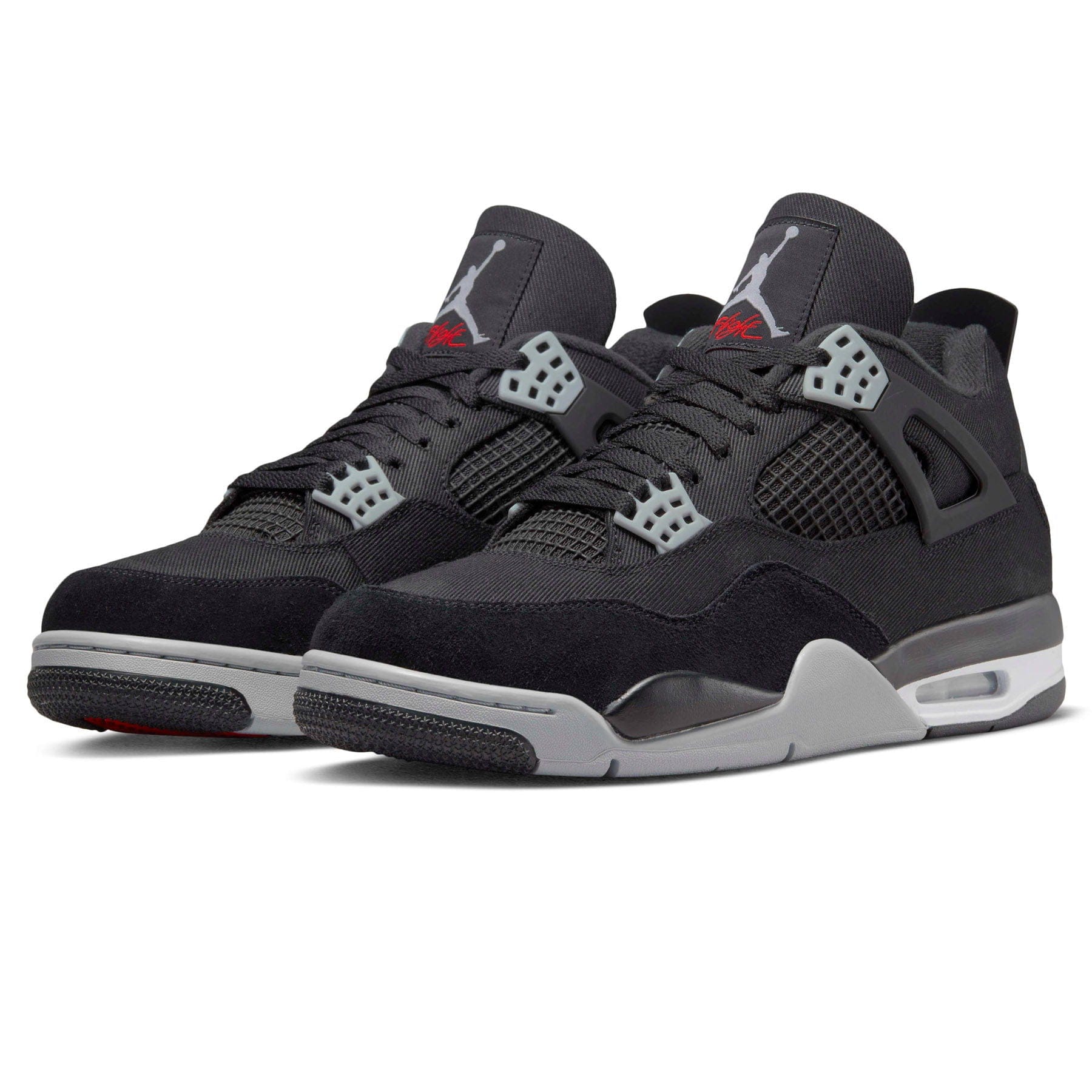 Air Jordan 4 Retro SE Black Canvas Trainers