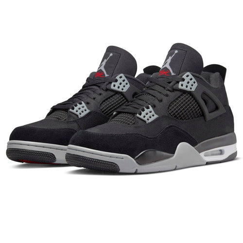 Air Jordan 4 Retro SE Black Canvas Trainers