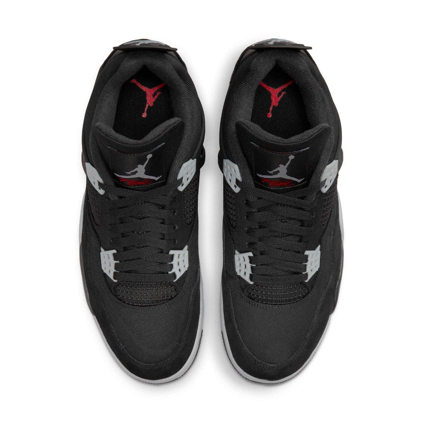 Air Jordan 4 Retro SE Black Canvas Trainers
