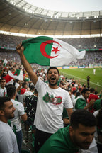 Algeria World Cup 2026 T-Shirt - Bold Graffiti Flag Design by StayClothed.com