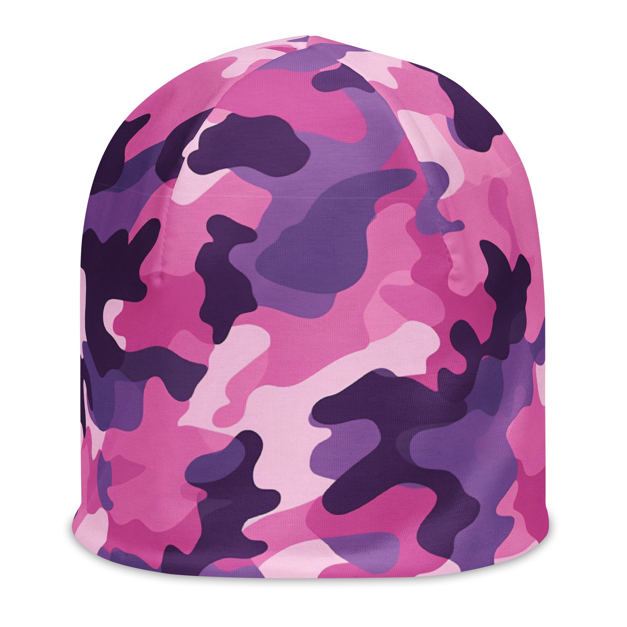 Pink Purple Camo Adventure Beanie - Double-Layered Outdoor Streetwear by StayClothed.com
