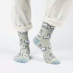 Bare Kind Blue Farm Animals Bundle of 3 Bamboo Sock Set