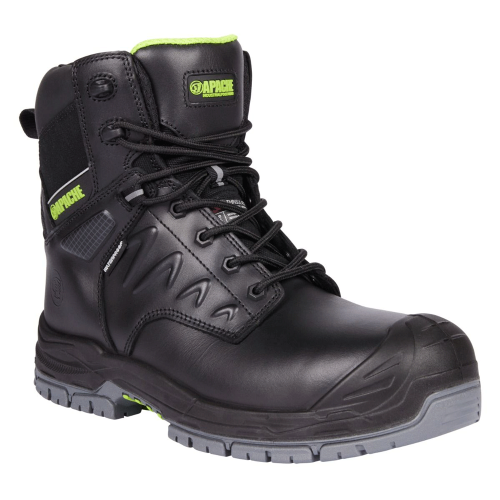 Apache Chilliwack Side Zip Gts Outsole Waterproof Safety Boots Black