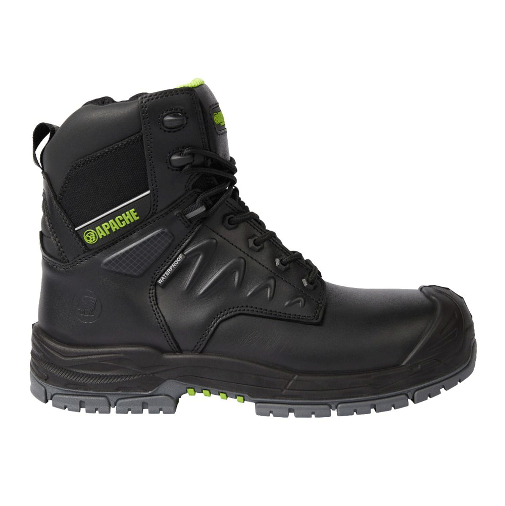 Apache Chilliwack Side Zip Gts Outsole Waterproof Safety Boots Black