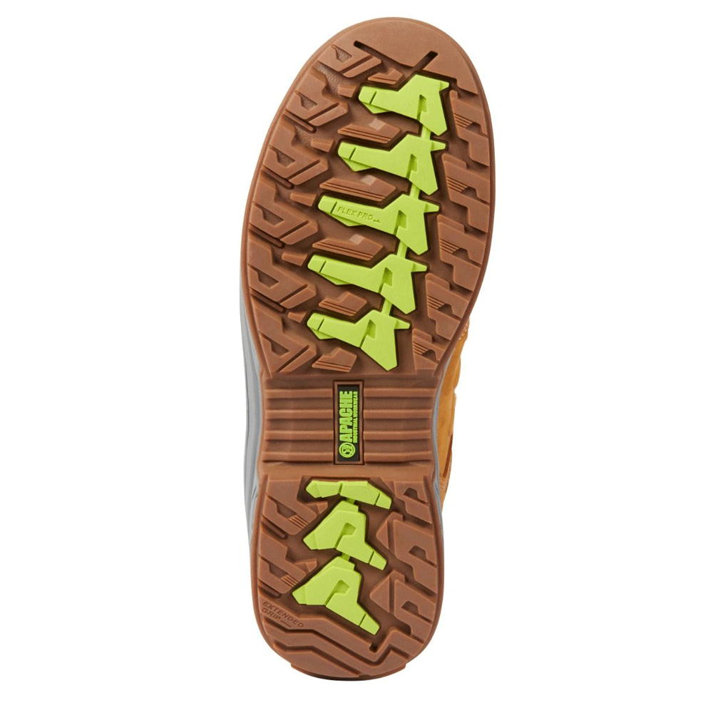 Apache Moose Jaw Leather Waterproof Safety Boots Wheat
