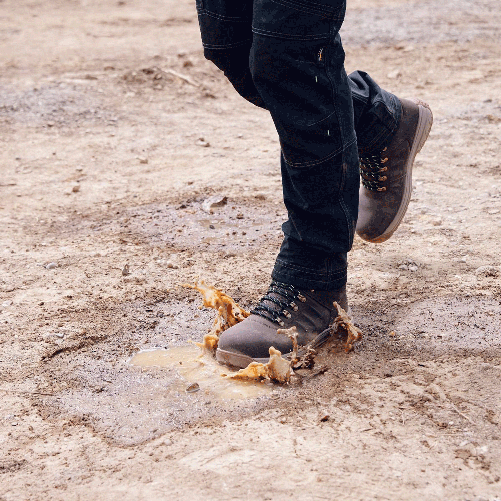 Apache Moose Jaw Leather Waterproof Safety Boots Brown