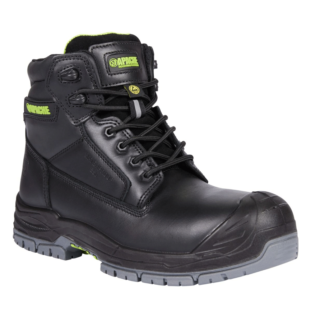 Apache Cranbrook Waterproof ESD Gts Outsole Safety Boots Black