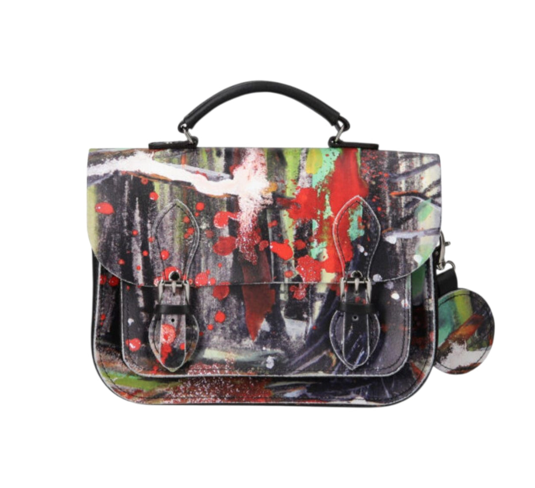 Zatchels Rachel Gadsden Artist Edition Leather Midi Satchel front view