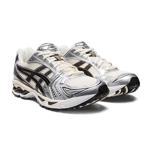 ASICS GEL-KAYANO 14 Cream Black Metallic Plum Trainers