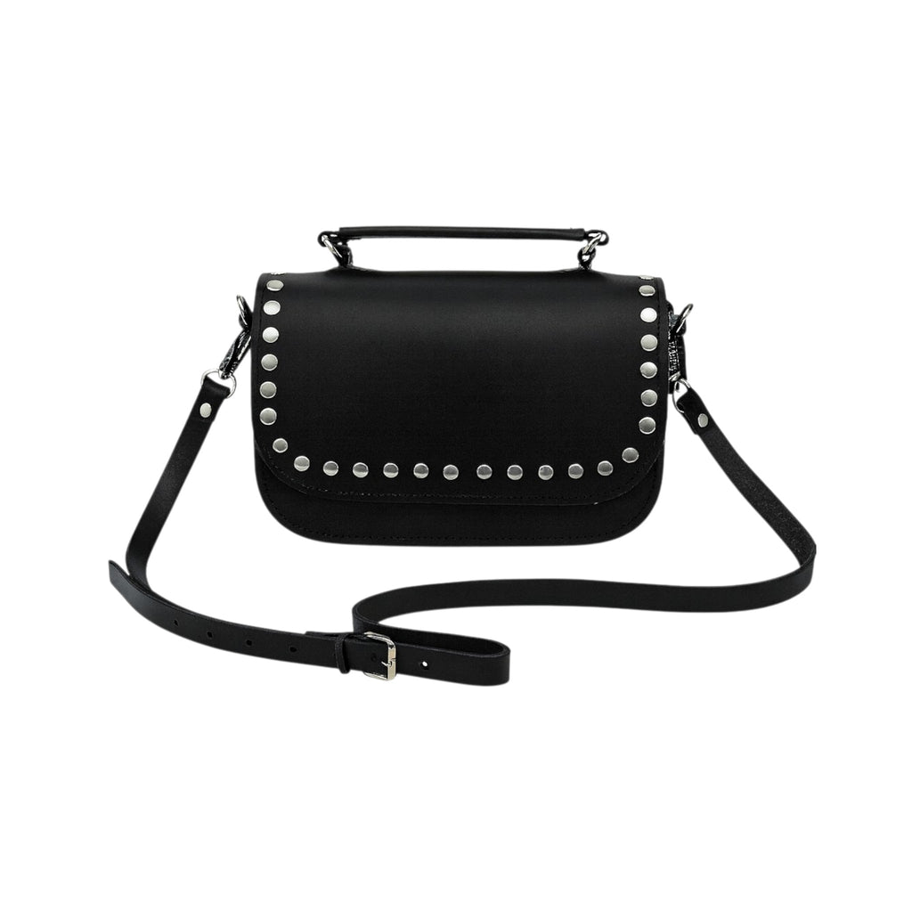 Zatchels Aura studded clutch bag back view