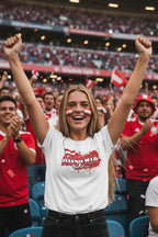 Austria World Cup 2026 T-Shirt - Bold Graffiti Flag Design by StayClothed.com