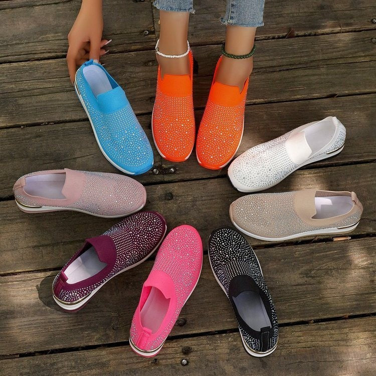 Womens Breathable Low Top Slip On Slippers