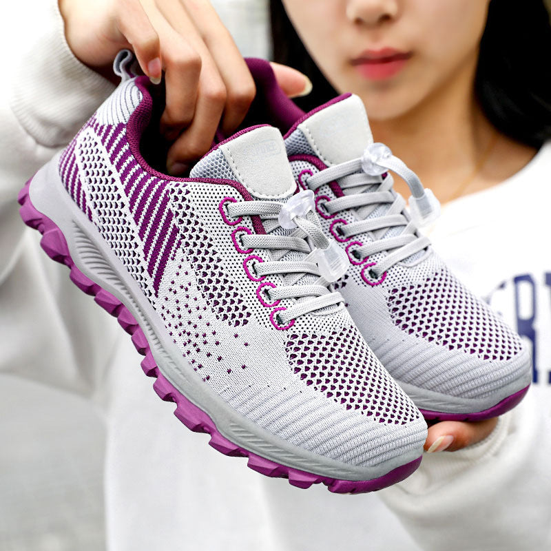Unisex Breathable Mesh Round Toe Running Trainers