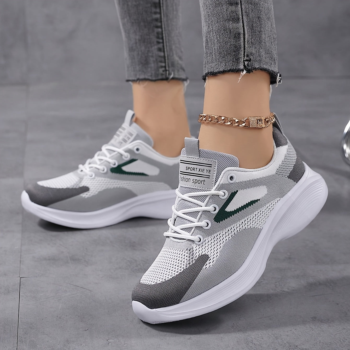 Womens Breathable Lightweight Low Top Lace Up Trainers