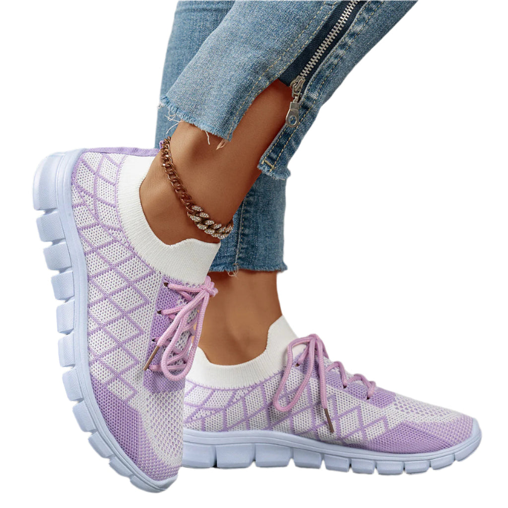 Womens EVA Breathable Lightweight Cushioned Running Trainers