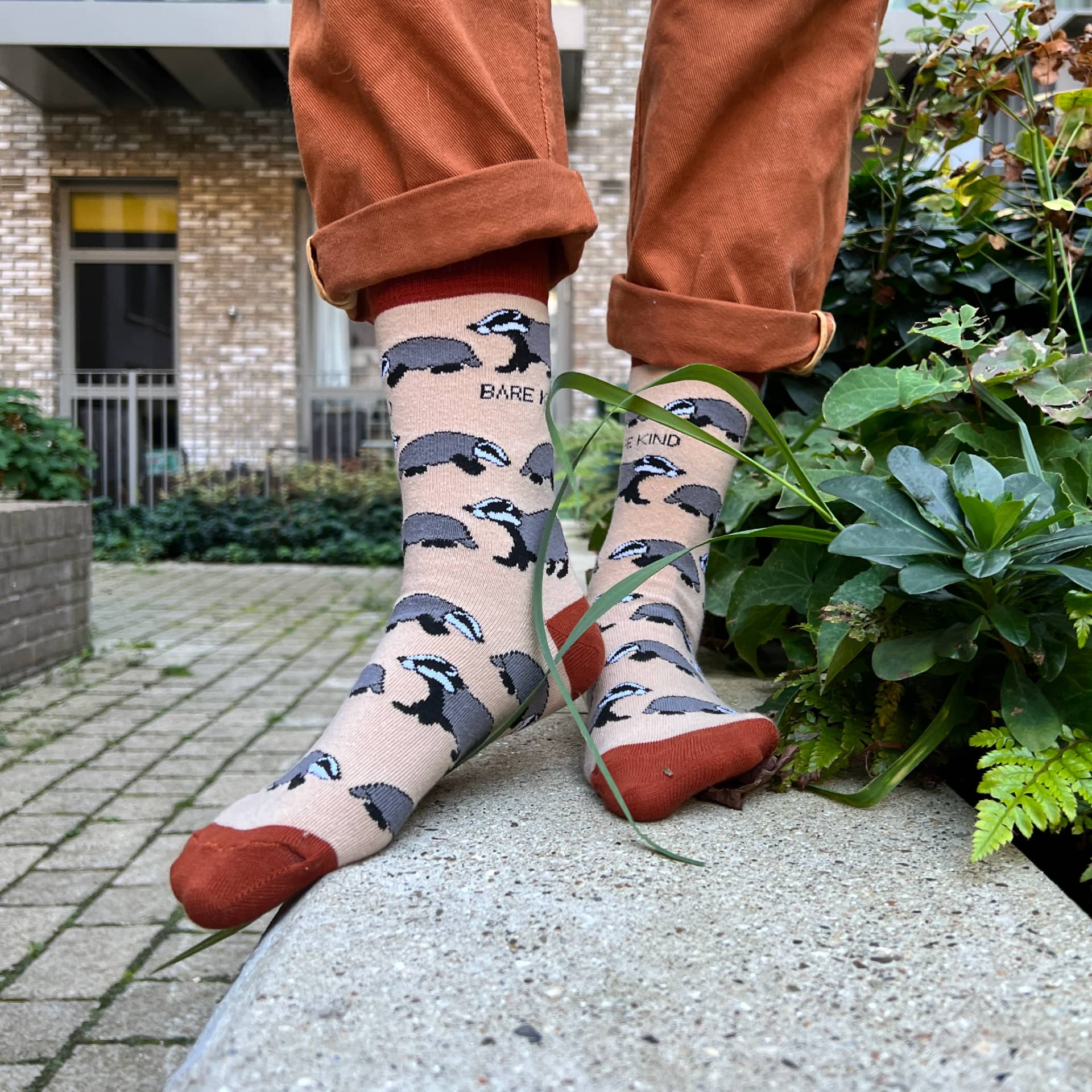 Bare Kind Save the Badgers Bamboo Socks