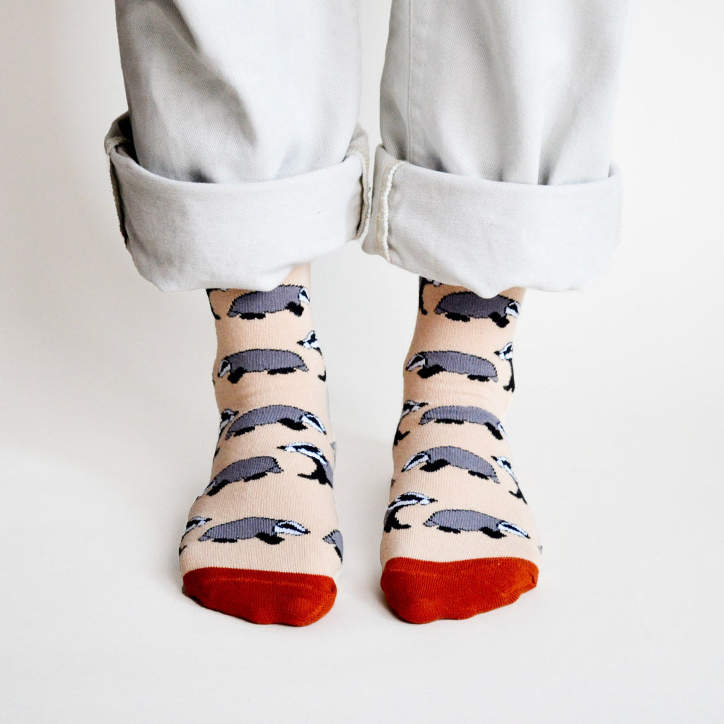 Bare Kind Save the Badgers Bamboo Socks
