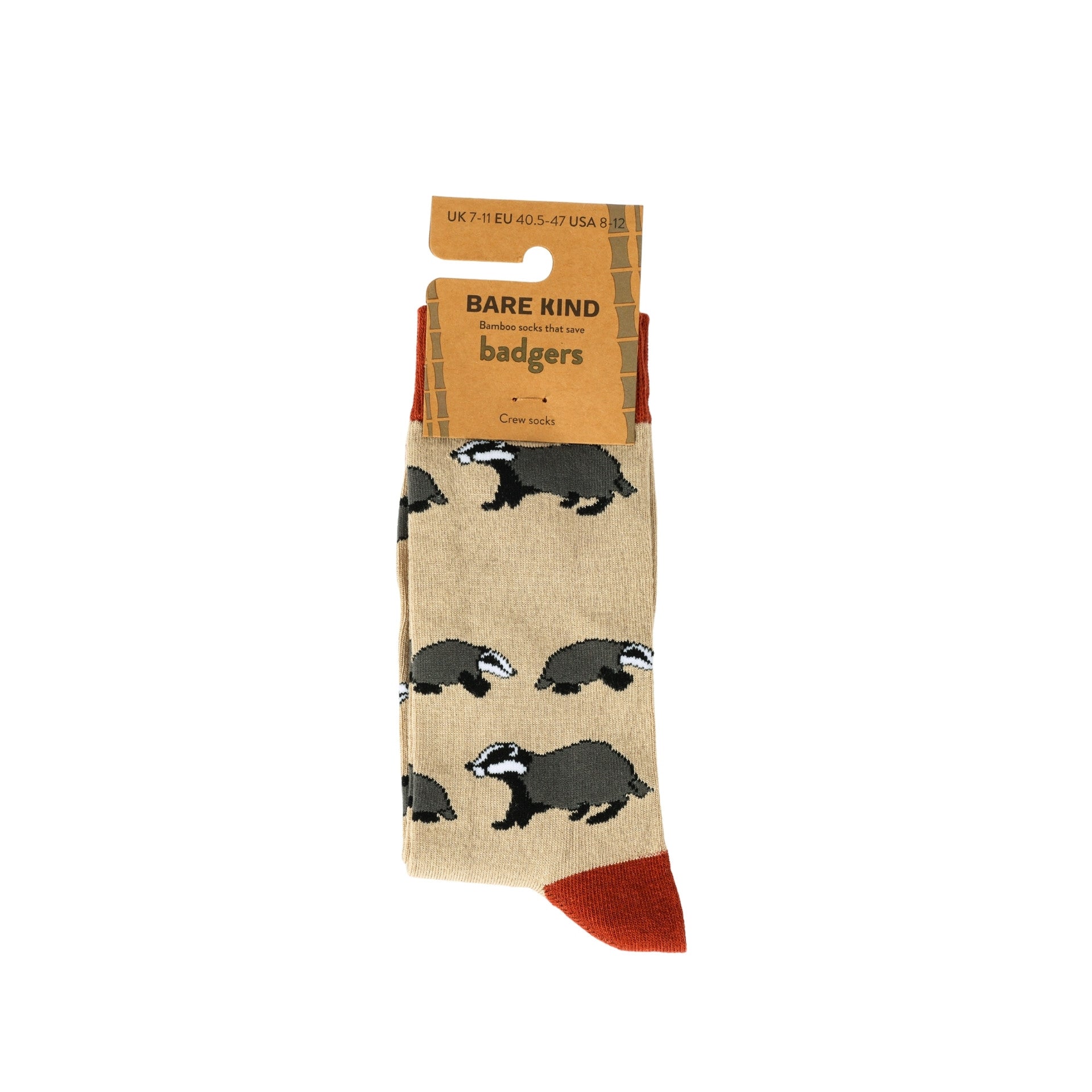 Bare Kind Save the Badgers Bamboo Socks