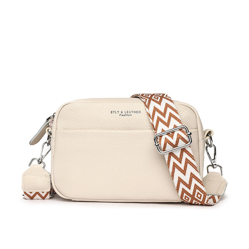 Womens Small Square Crossbody Bag With Wide Strap