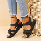 Womens Breathable Platform Wedge Heel Sandals