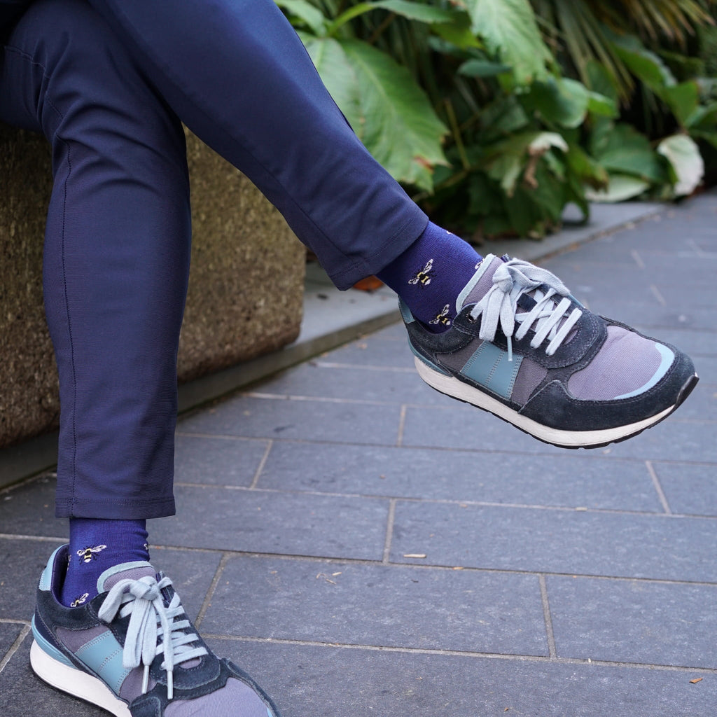 Bare Kind Save the Bee Small Motif Bamboo Socks