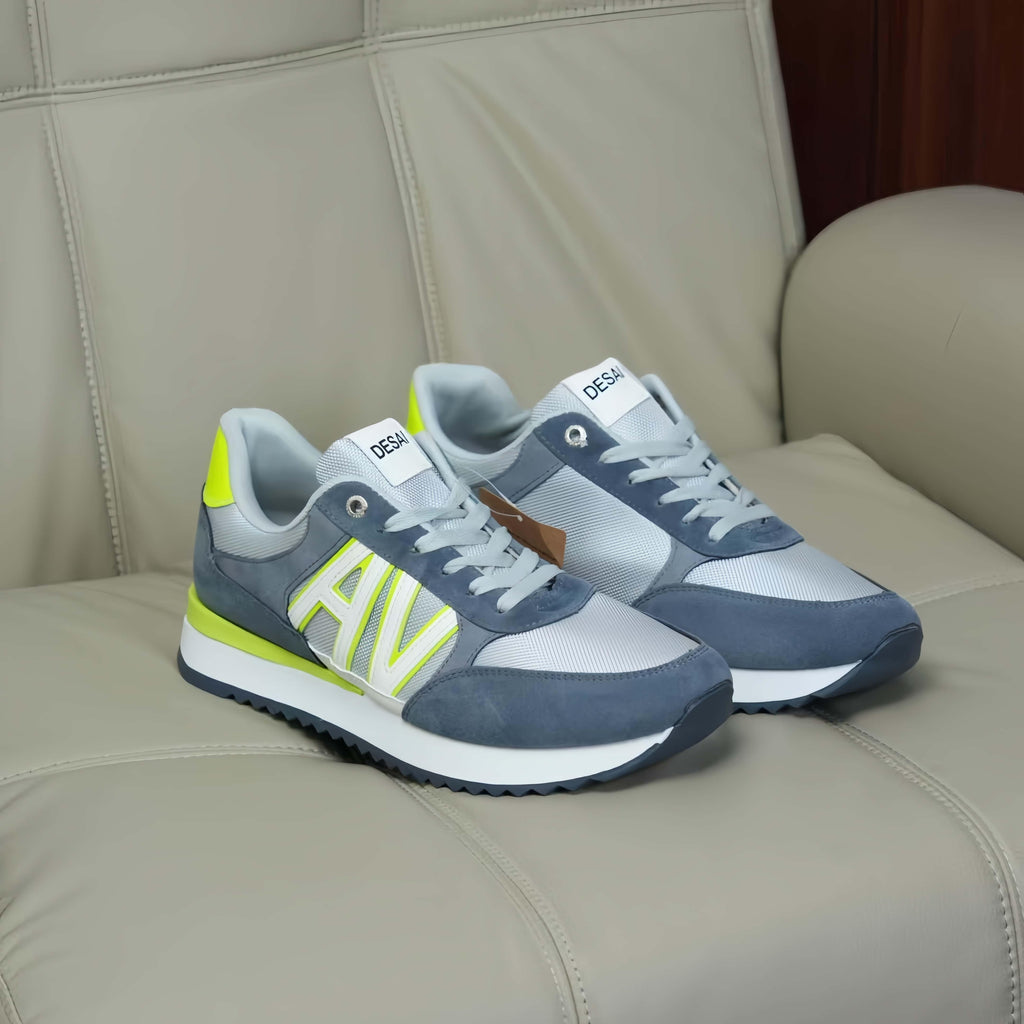 Mens Breathable Low Top Lace Up Round Toe Running Trainers