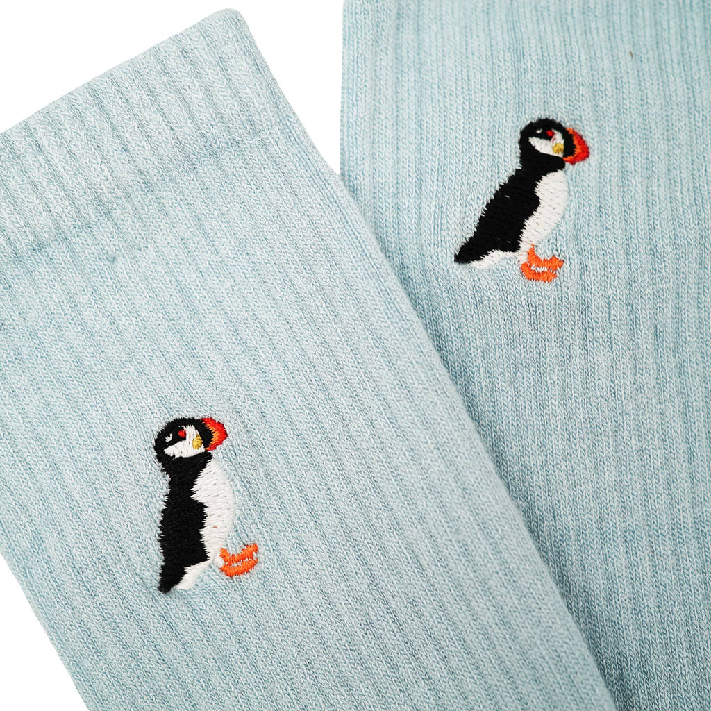 Bare Kind The Blue Puffin 2 Pack Bamboo Sock Set