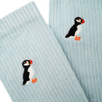 Bare Kind The Blue Puffin 2 Pack Bamboo Sock Set