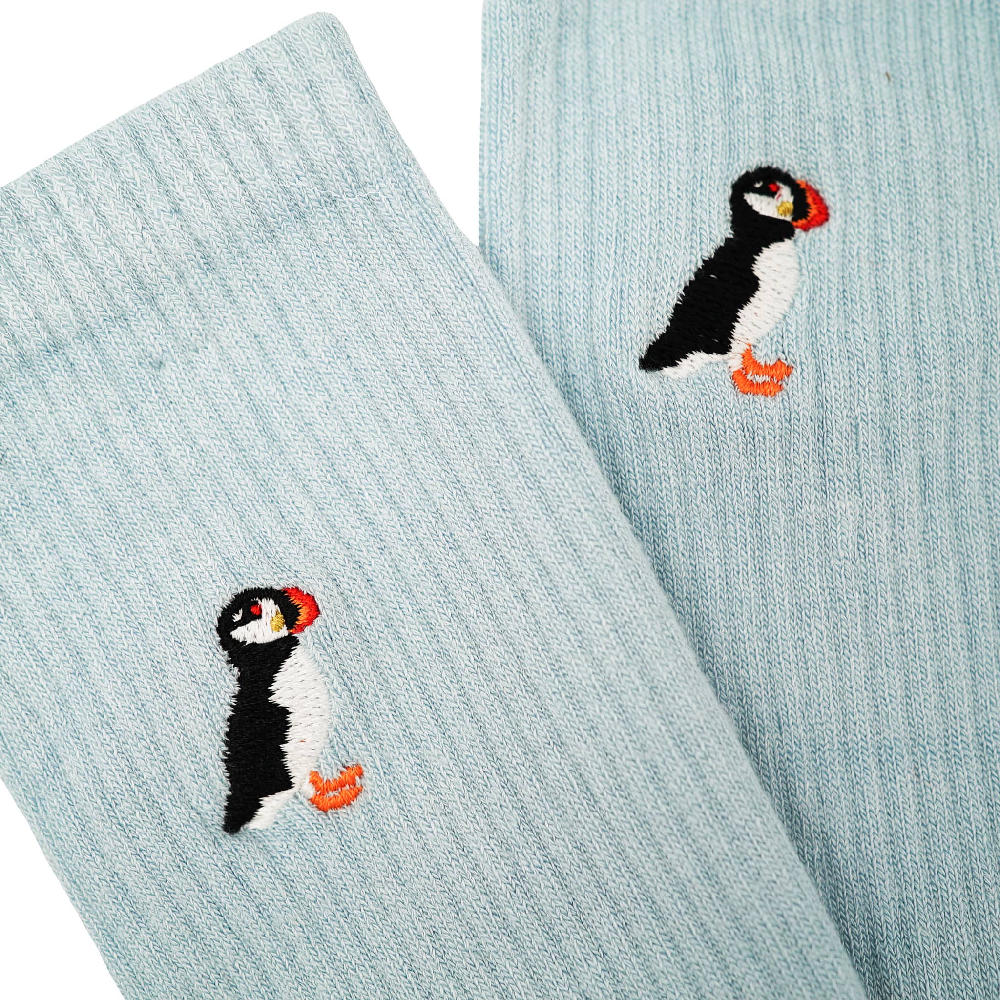 Bare Kind The Blue Puffin 2 Pack Bamboo Sock Set