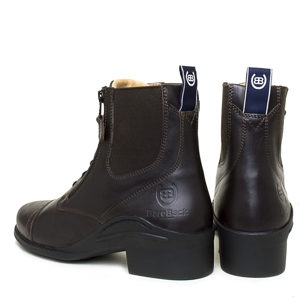 Bareback Footwear Bramham Zip Jodhpur Boots Brown