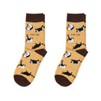 Bare Kind Brown Cat Pet Pair Bamboo Sock Set