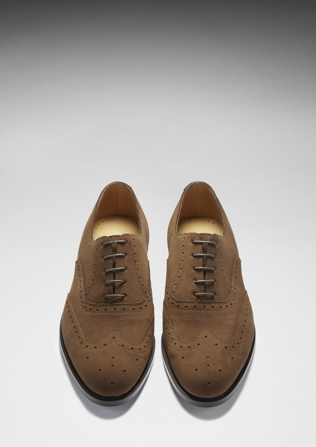 Hugs & Co Mens Brown Suede Brogues Welted Leather Sole