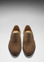Hugs & Co Mens Brown Suede Brogues Welted Leather Sole