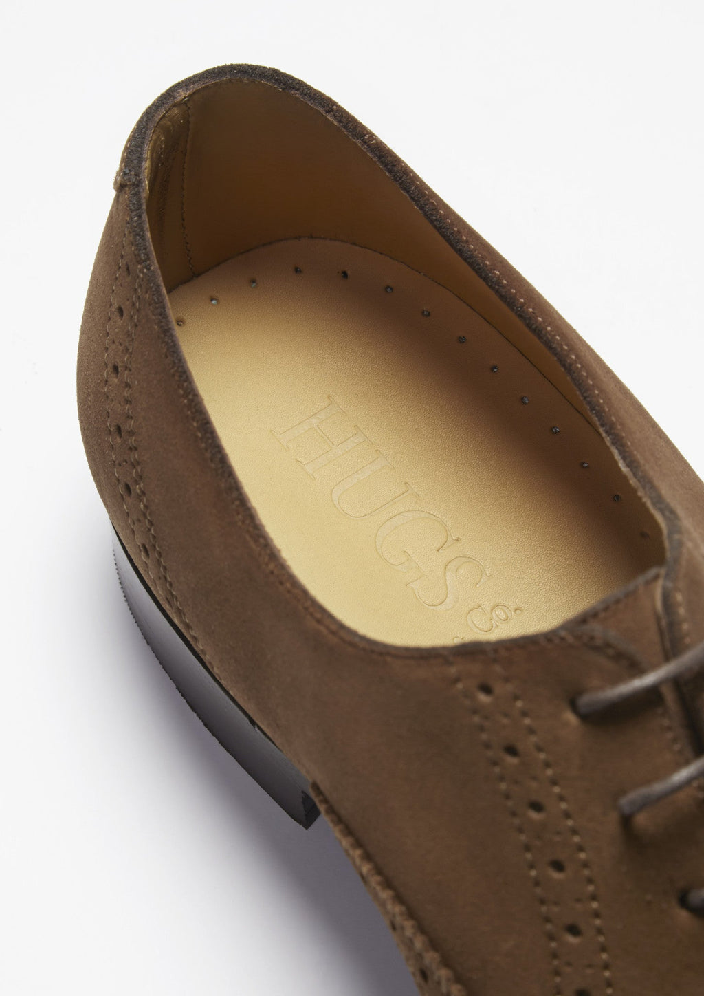 Hugs & Co Mens Brown Suede Brogues Welted Leather Sole