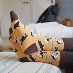 Bare Kind Save the Brown Cat Bamboo Socks
