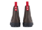 Busby Mens Winter Chelsea Boots Brown Leather