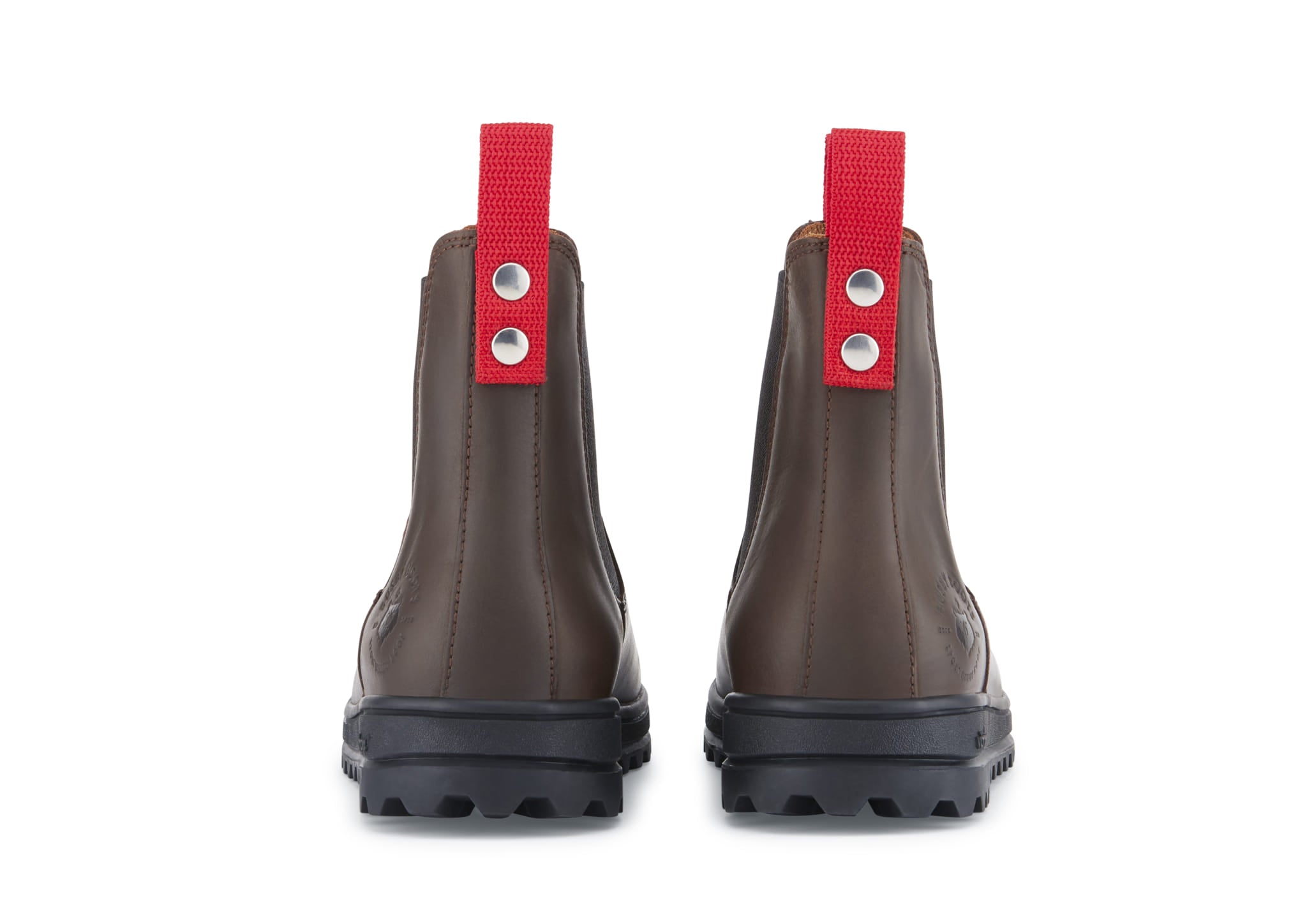 Busby Womens Winter Chelsea Boots Brown Leather