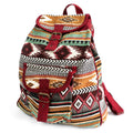 JNS-02 Chocolate Jacquard Nepal Style Backpack