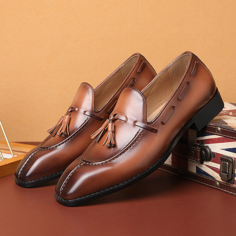 Mens Leather Breathable Shoes
